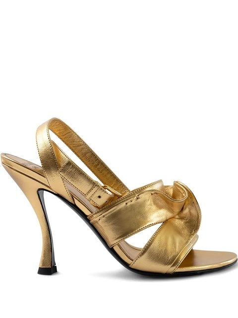 Valentino Garavani leather sandals - Gold - zdjęcie produktu nr 1