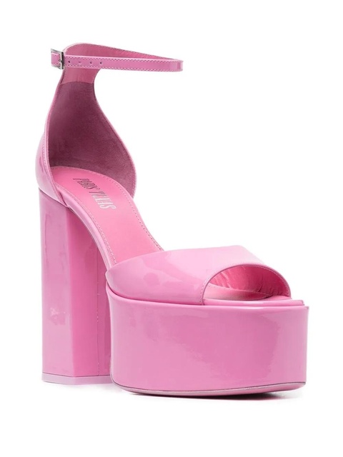 Paris Texas 130mm patent-leather platform sandals - Pink - zdjęcie produktu nr 2