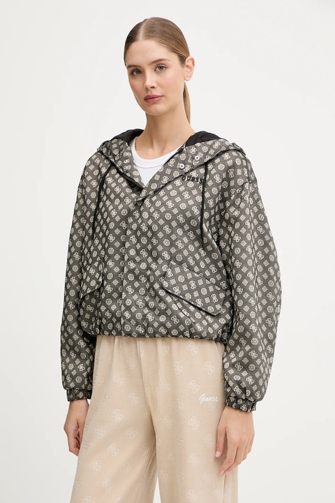 Guess kurtka PEONY kolor szary przejściowa V5YL02 WH492 - zdjęcie produktu nr 2