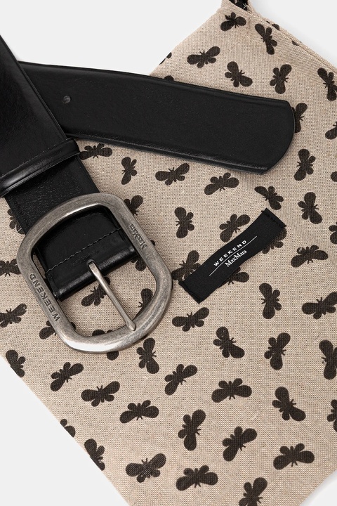 Weekend Max Mara pasek skórzany CLAVIER damski kolor czarny 2525506025600 - zdjęcie produktu nr 2