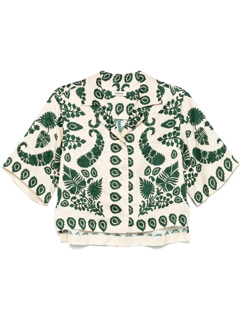 SANDRO floral-print shirt - Neutrals - zdjęcie produktu nr 1