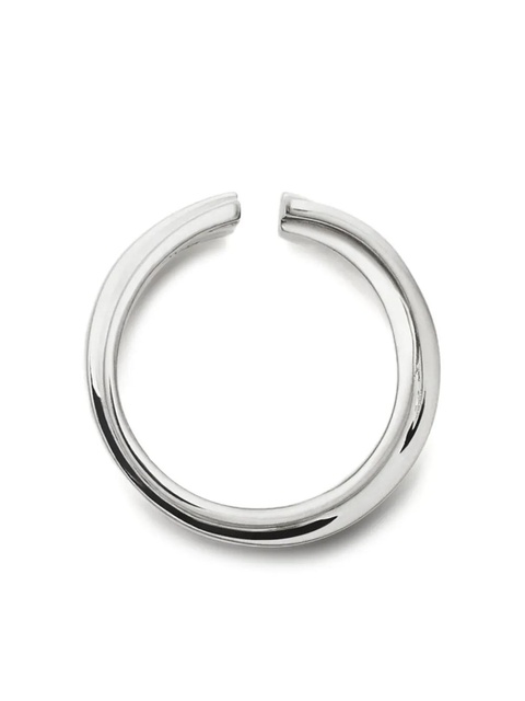 MM6 Maison Margiela Triple Logo Numeric Signature earring - Silver - zdjęcie produktu nr 1