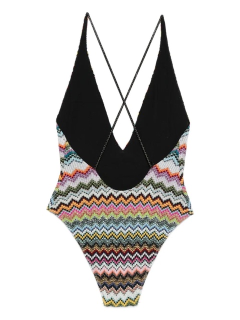 Missoni V-neck swimsuit - Pink - zdjęcie produktu nr 1
