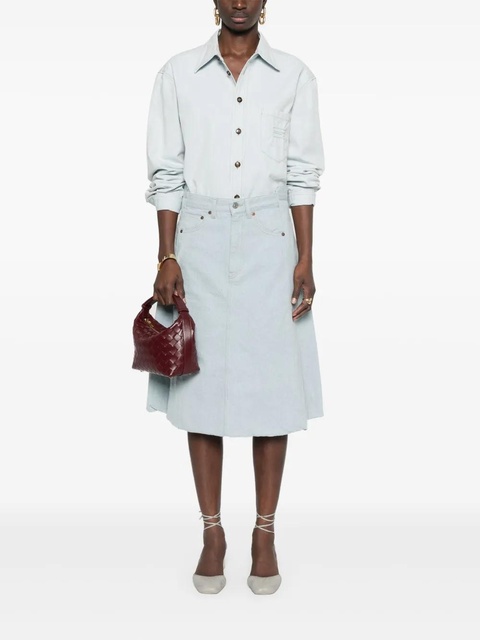 Victoria Beckham denim midi skirt - Blue - zdjęcie produktu nr 2