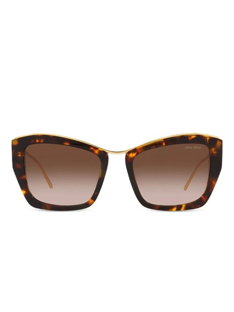 Miu Miu Eyewear tortoiseshell cat-eye sunglasses - Brown - zdjęcie produktu nr 1