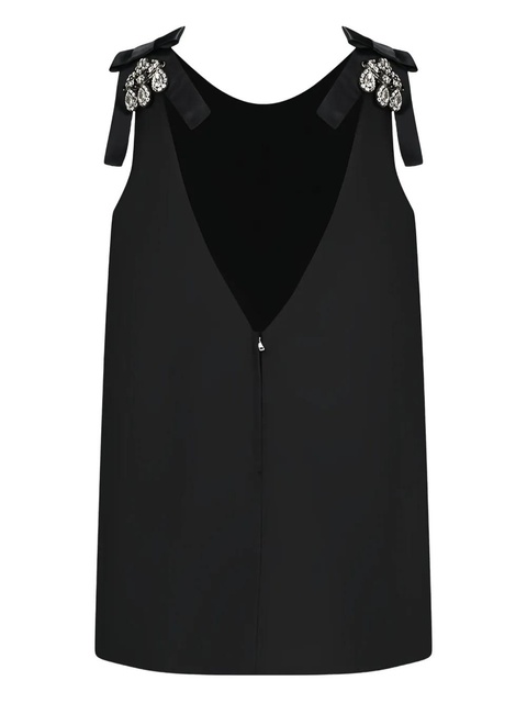 Dolce & Gabbana crystal-embellishment mini dress - Black - zdjęcie produktu nr 2