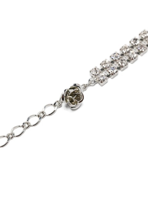 Magda Butrym crystal-embellished double-chain necklace - Silver - zdjęcie produktu nr 2