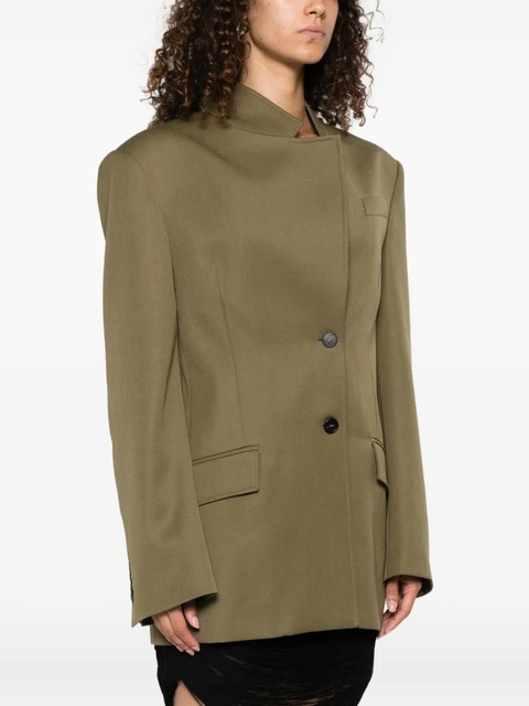 The Attico single-breasted blazer - Green - zdjęcie produktu nr 2