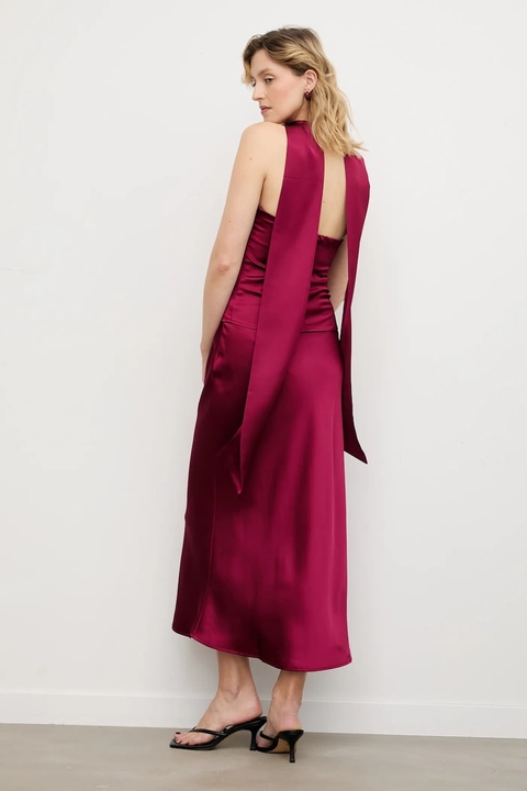 Answear.LAB top i spódnica damski kolor bordowy - zdjęcie produktu nr 1