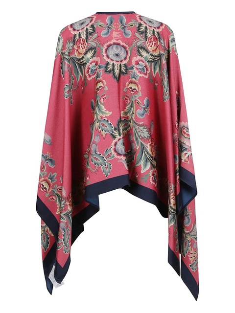 ETRO floral-print cape - Pink - zdjęcie produktu nr 1