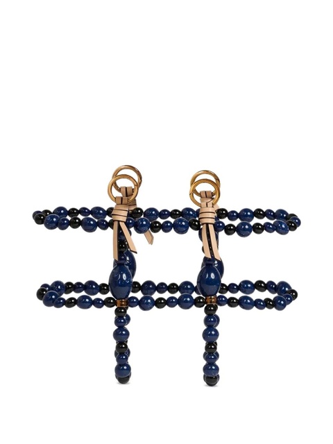 ETRO marble-embellished cage bag - Blue - zdjęcie produktu nr 1