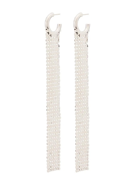 Rabanne Pixel chainmail earrings - Silver - zdjęcie produktu nr 1