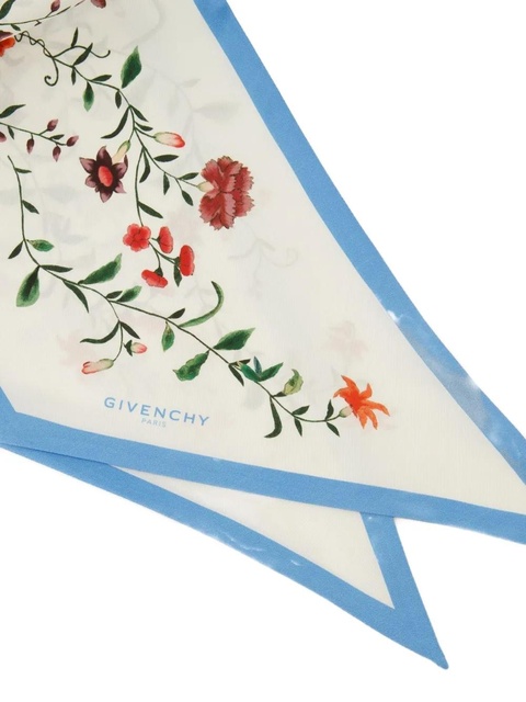 Givenchy Maxi floral-print silk scarf - White - zdjęcie produktu nr 2