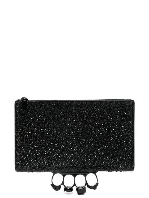 Alexander McQueen Skull Knuckle clutch bag - Black - zdjęcie produktu nr 1