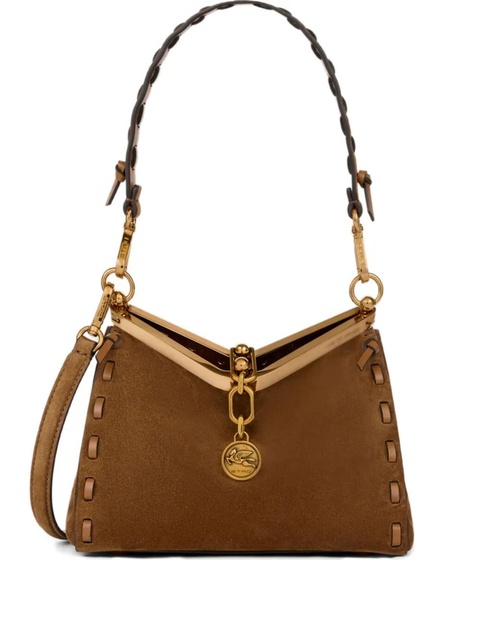 ETRO small Vela suede shoulder bag - Brown - zdjęcie produktu nr 1