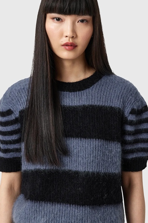 AllSaints sweter z dodatkiem wełny CLEM damski kolor czarny W015KD - zdjęcie produktu nr 2