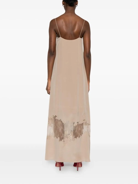 STAUD lace-trimmed slip dress - Neutrals - zdjęcie produktu nr 2