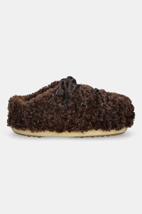 Moon Boot klapki MB EVX MULE CURLY kolor brązowy 80D1470080 M010 - zdjęcie produktu nr 2