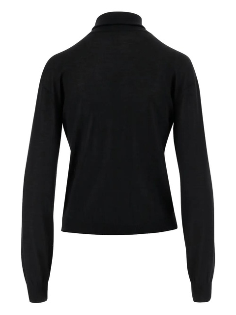 Saint Laurent high-neck long-sleeve sweater - Black - zdjęcie produktu nr 2
