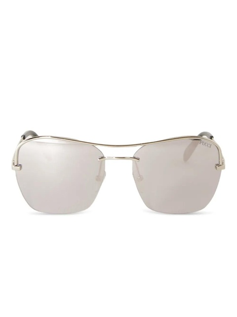 PUCCI square-frame mirrored-lenses sunglasses - Silver - zdjęcie produktu nr 1