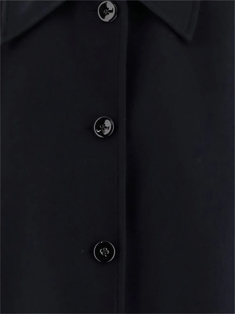 Jil Sander button-fastening wool coat - Blue - zdjęcie produktu nr 2