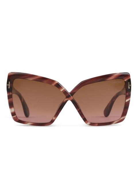 TOM FORD Eyewear Fiore sunglasses - Brown - zdjęcie produktu nr 1