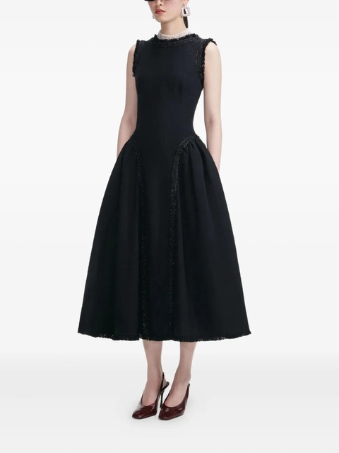 Self-Portrait embellished tweed dress - Black - zdjęcie produktu nr 2