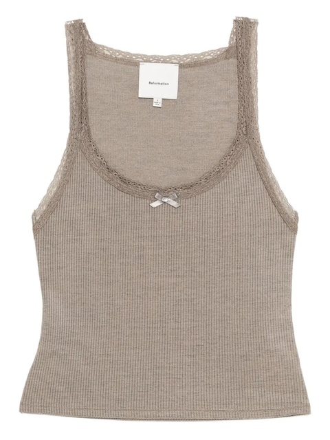 Reformation Kian tank top - Neutrals - zdjęcie produktu nr 1