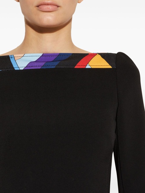 PUCCI cady-texture midi dress - Black - zdjęcie produktu nr 2