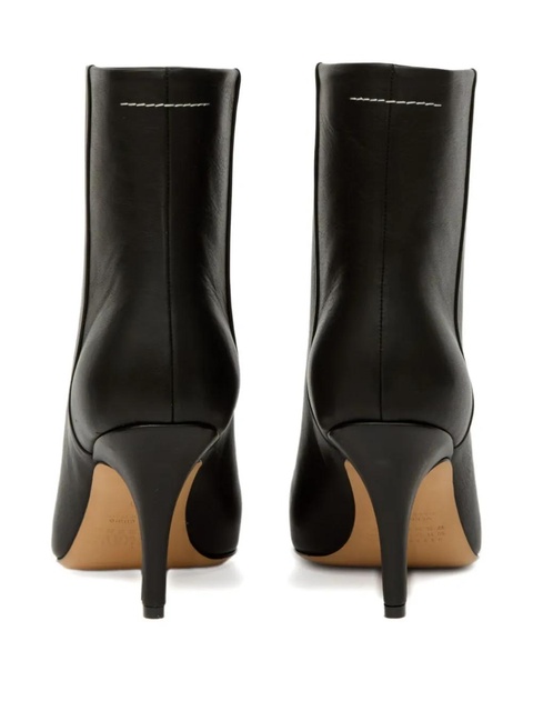 MM6 Maison Margiela Trunk leather boots - Black - zdjęcie produktu nr 1
