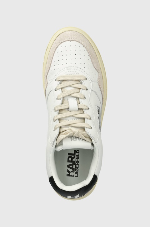 Karl Lagerfeld sneakersy skórzane KREW KL kolor biały KL63020 - zdjęcie produktu nr 2