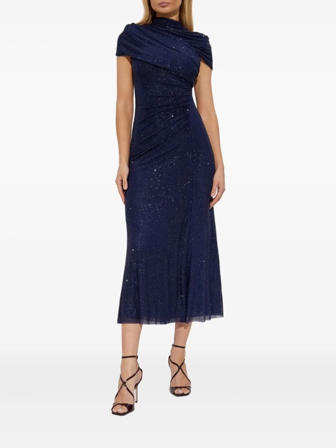 Self-Portrait embellished draped dress - Blue - zdjęcie produktu nr 2