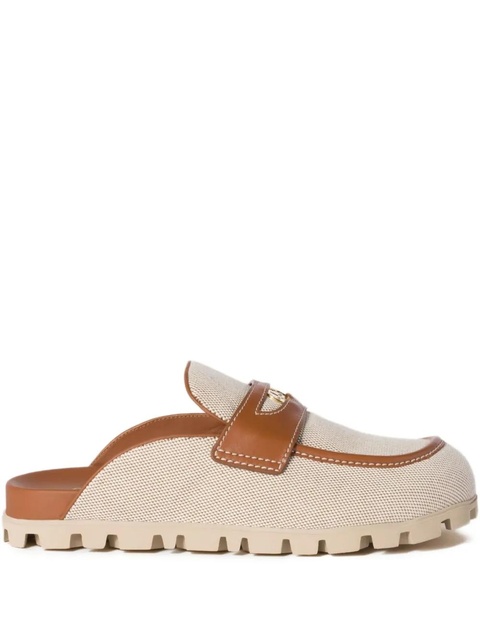 Miu Miu canvas mules - Neutrals - zdjęcie produktu nr 1