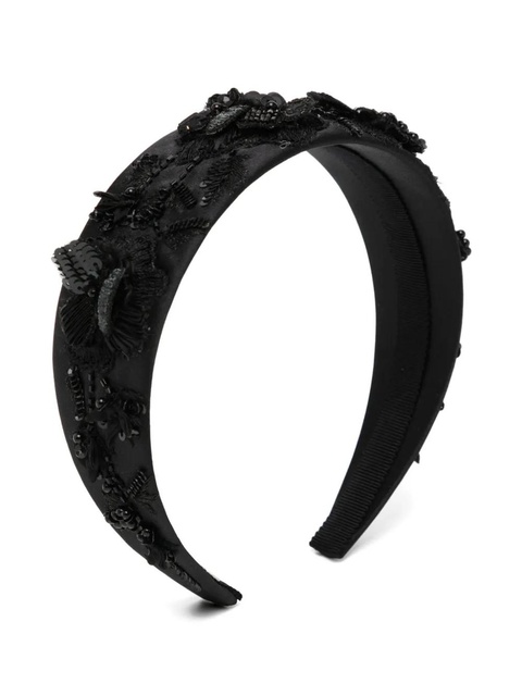 Jennifer Behr floral beaded hair accessory - Black - zdjęcie produktu nr 2