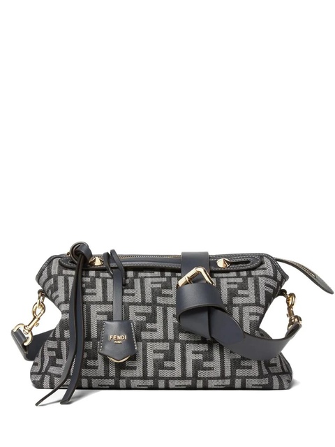 FENDI medium By The Way Soft FF jacquard tote bag - Blue - zdjęcie produktu nr 1