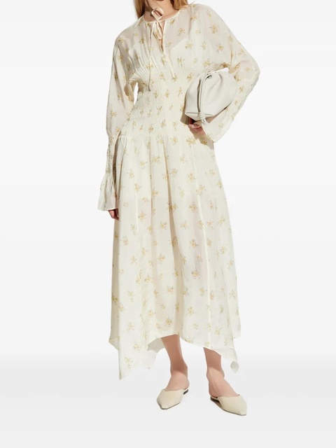 GANNI floral-print maxi dress - White - zdjęcie produktu nr 2