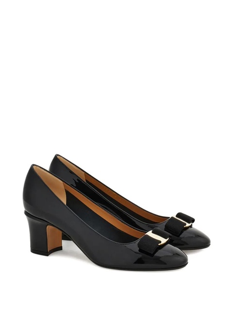 Ferragamo 50mm Vara bow-detail pumps - Black - zdjęcie produktu nr 1