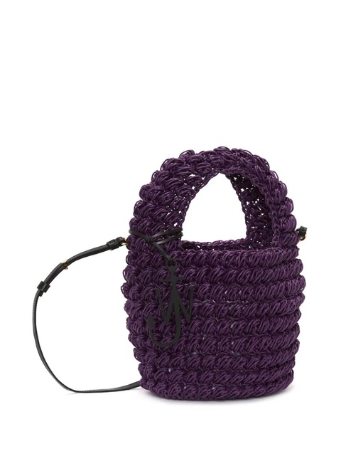 JW Anderson Popcorn Basket crossbody bag - Purple - zdjęcie produktu nr 2
