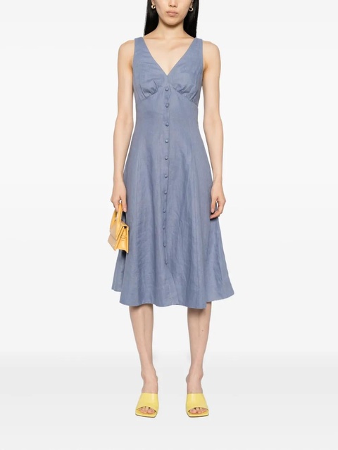 Reformation Sebastien linen dress - Blue - zdjęcie produktu nr 2