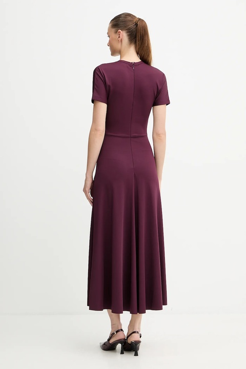 Victoria Beckham sukienka kolor bordowy maxi prosta 1325JDR006476A - zdjęcie produktu nr 2