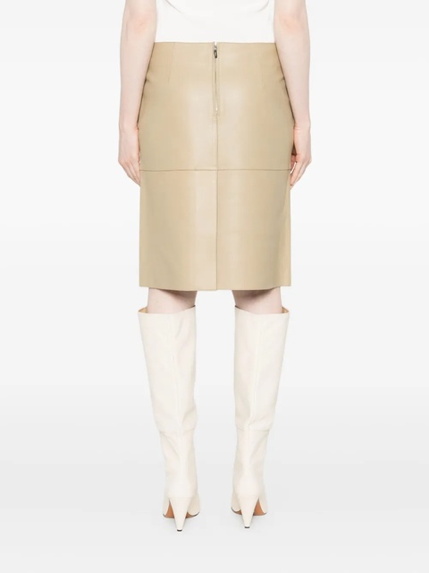 TOTEME paneled leather skirt - Neutrals - zdjęcie produktu nr 2