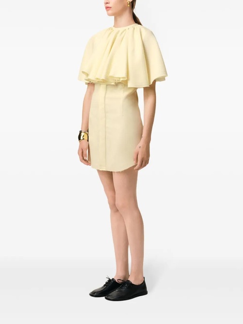 AMI Paris ruffle-detail dress - Yellow - zdjęcie produktu nr 2