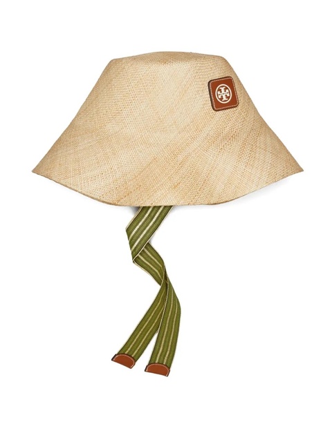 Tory Burch straw bucket hat - Neutrals - zdjęcie produktu nr 1