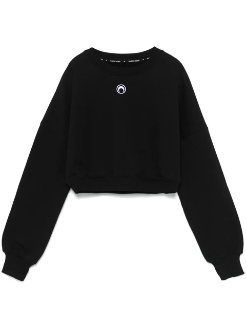 Marine Serre Moon-logo sweatshirt - Black - zdjęcie produktu nr 1