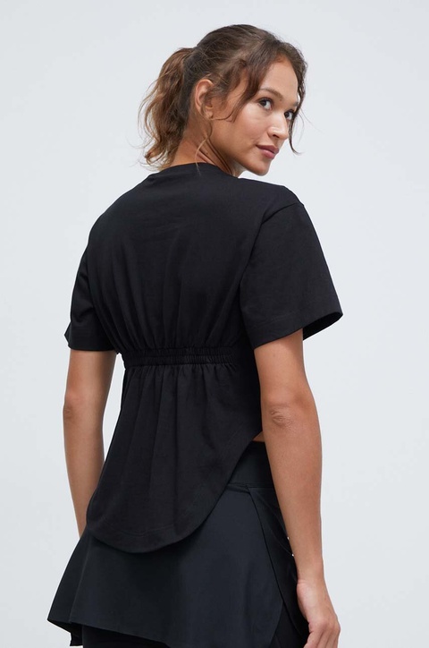 adidas by Stella McCartney t-shirt damski kolor czarny IN3656 - zdjęcie produktu nr 2