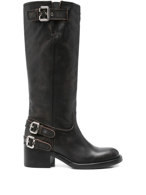 Chloé 60mm biker over-the-knee boots - Black - zdjęcie produktu nr 1