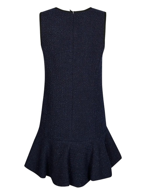 PINKO tweed ruffled dress - Blue - zdjęcie produktu nr 2