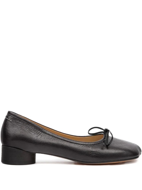 MM6 Maison Margiela tie-detail pumps - Black - zdjęcie produktu nr 1