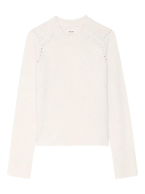 Zadig&Voltaire embellished crew-neck sweater - White - zdjęcie produktu nr 1