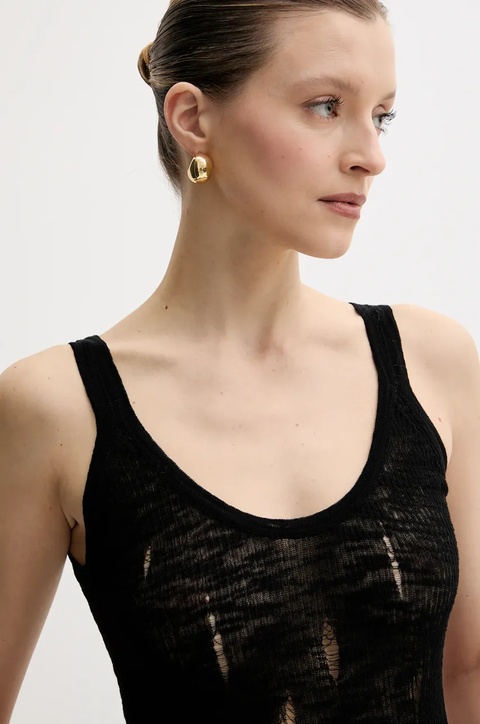 Pinko top kolor czarny 105143 A2LP - zdjęcie produktu nr 2
